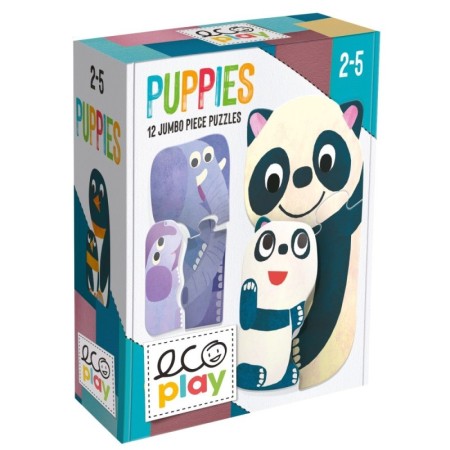 Headu Ecoplay - Puzzle-Uri Animalute Cu Pui Headu - 1